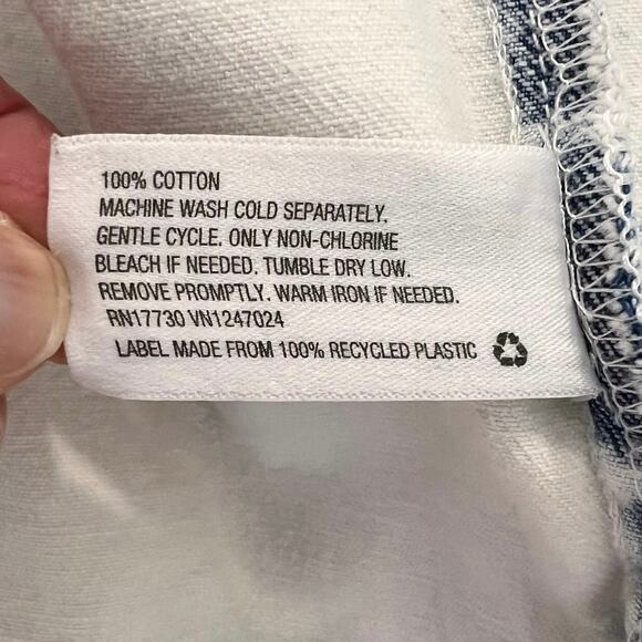 Y2k Acid Wash Jean Jacket Medium Casual Versatile Distressed 90s Upcycle It READ - Picture 12 of 14